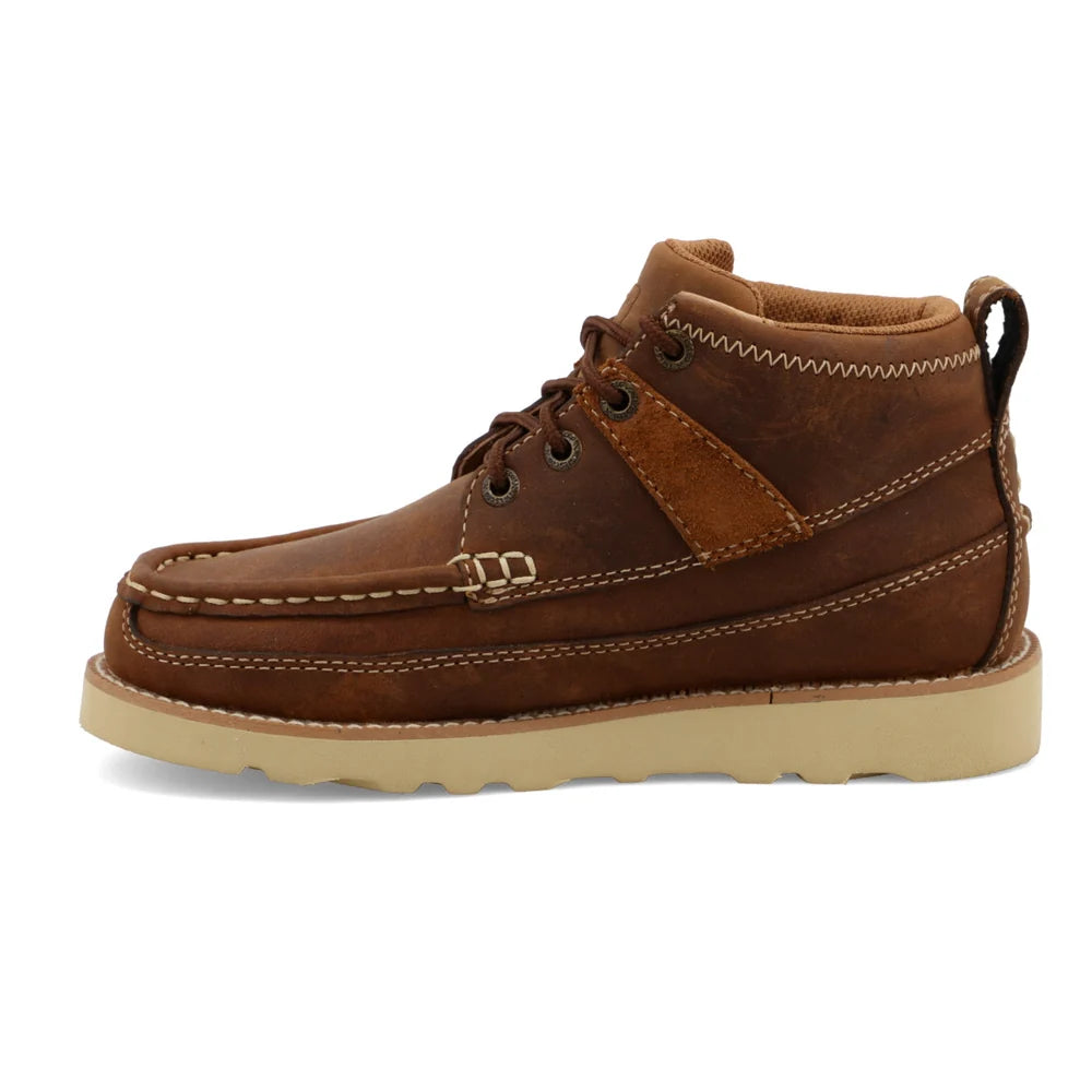 YCA0001 Twisted X Kid's Wedge Sole Lace Up Boots