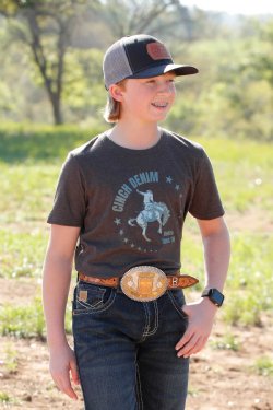 MTT7670158 Grey Boys Cinch Denim T Shirt