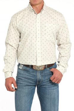 MTW1105933 Cinch Men's L/S Rooster Print