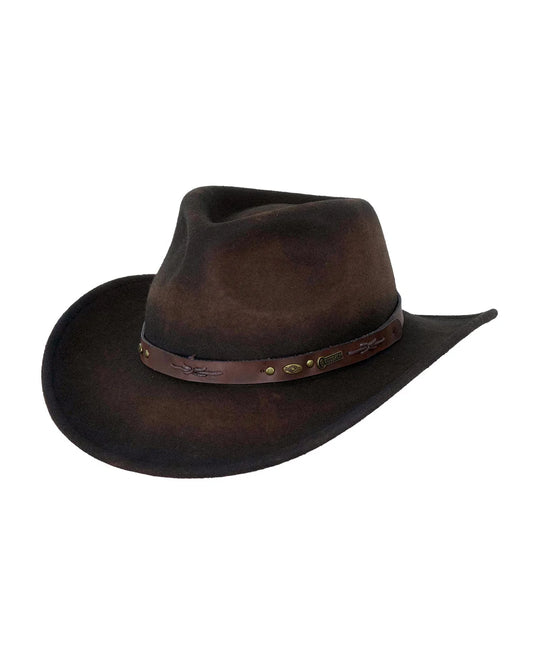 1310 Outback Trading Co. Sidekick Wool Hat - Brown