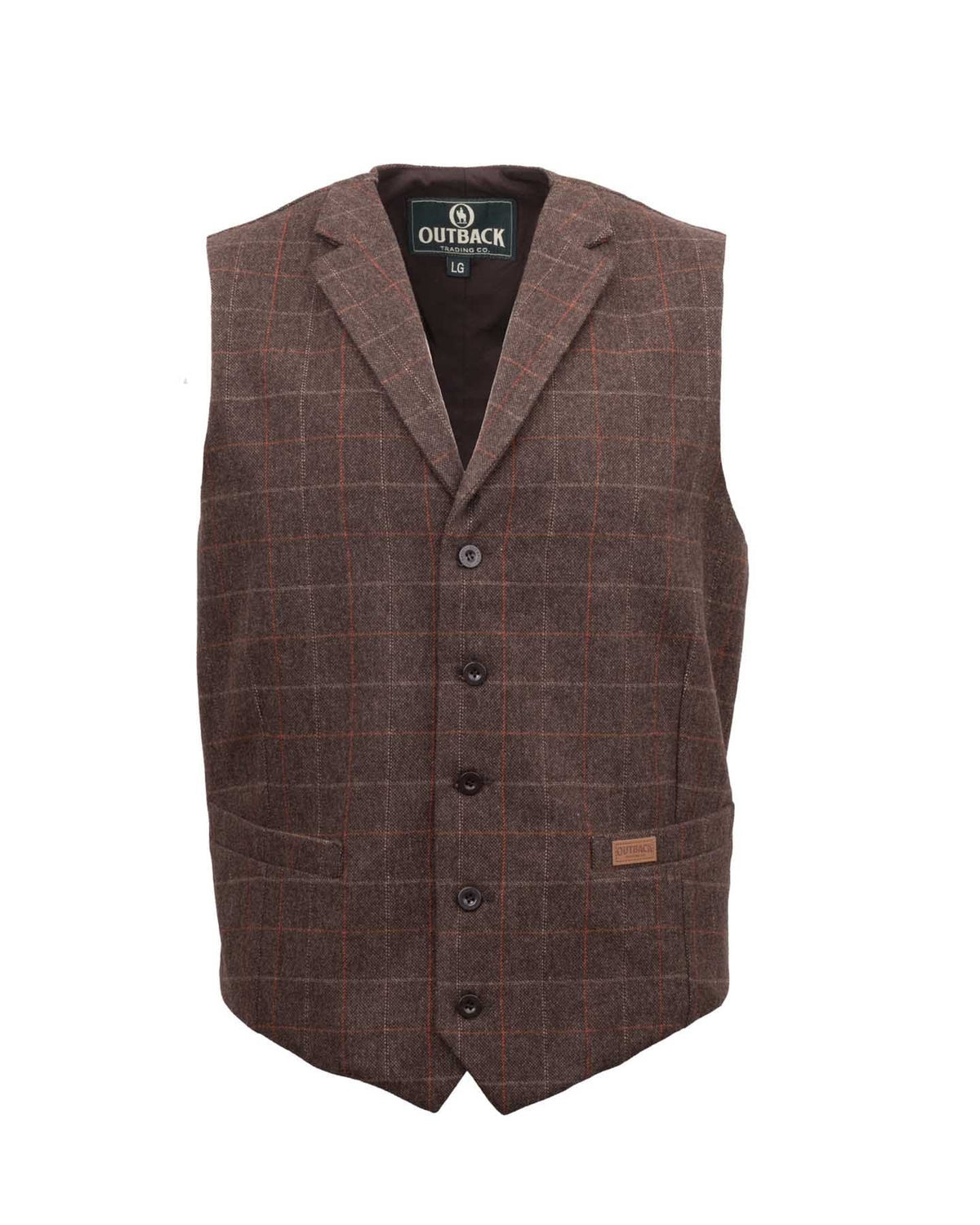 40440 Outback Men's Lightweight Jessie Vest - Brown