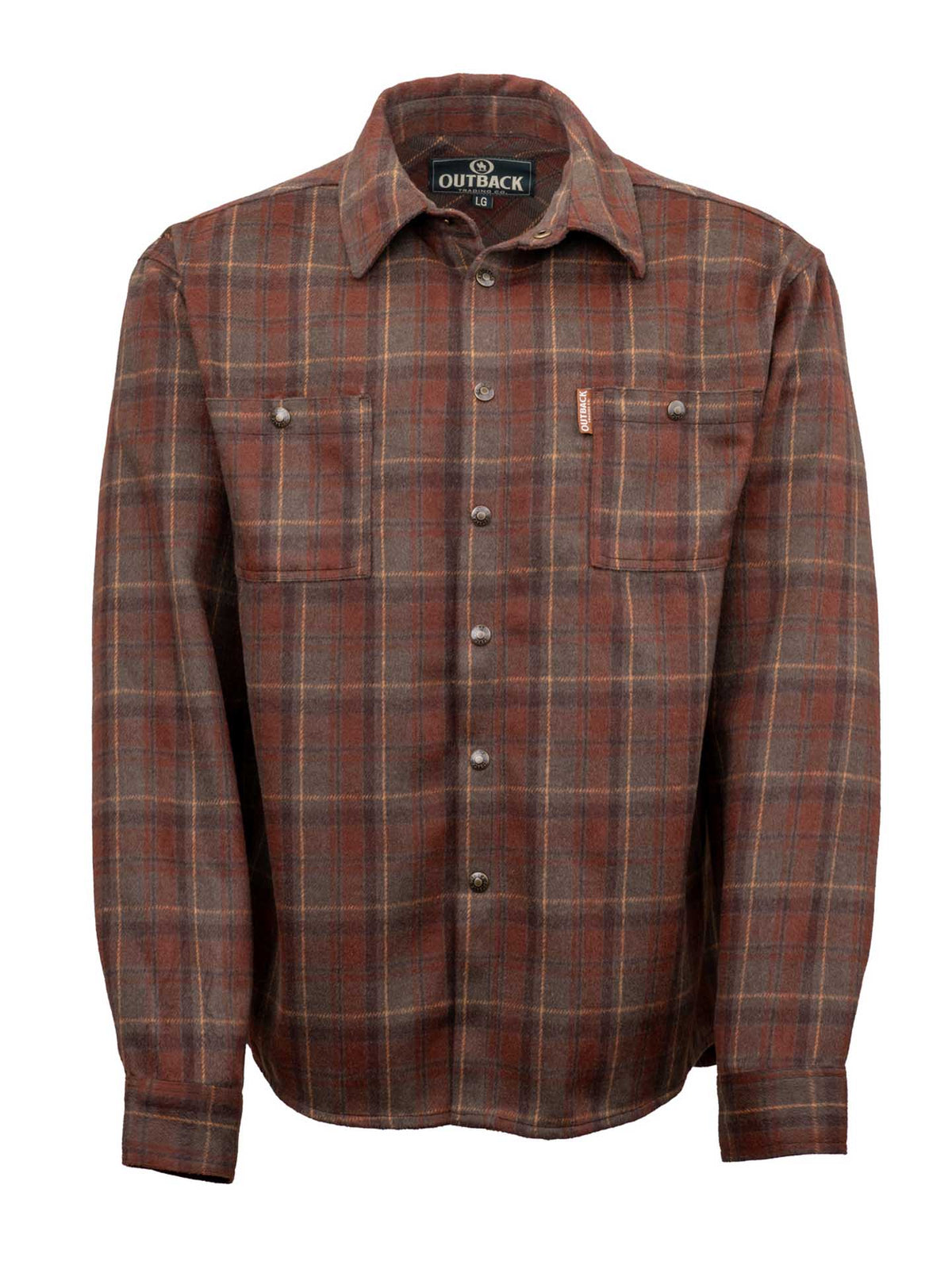 40423 Outback Men's Conway Shirt Jacket - Red
