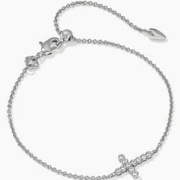 9608805248 Kendra Scott Silver Cross Braclet
