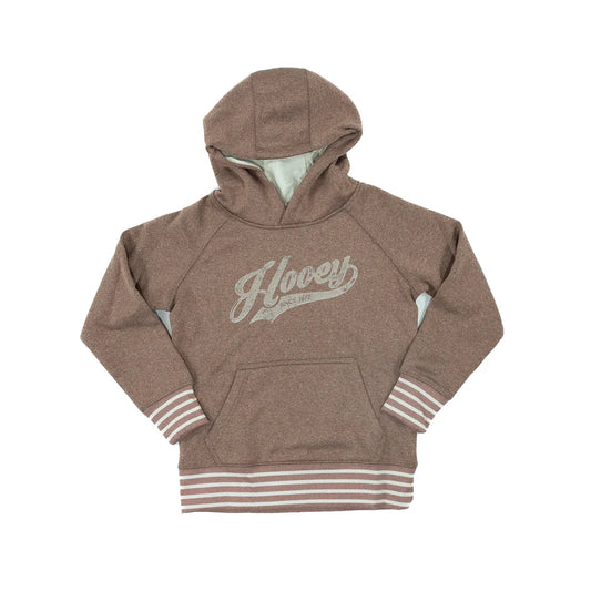 HH1370BR-Y Hooey Girls Brownout Logo Hoodie