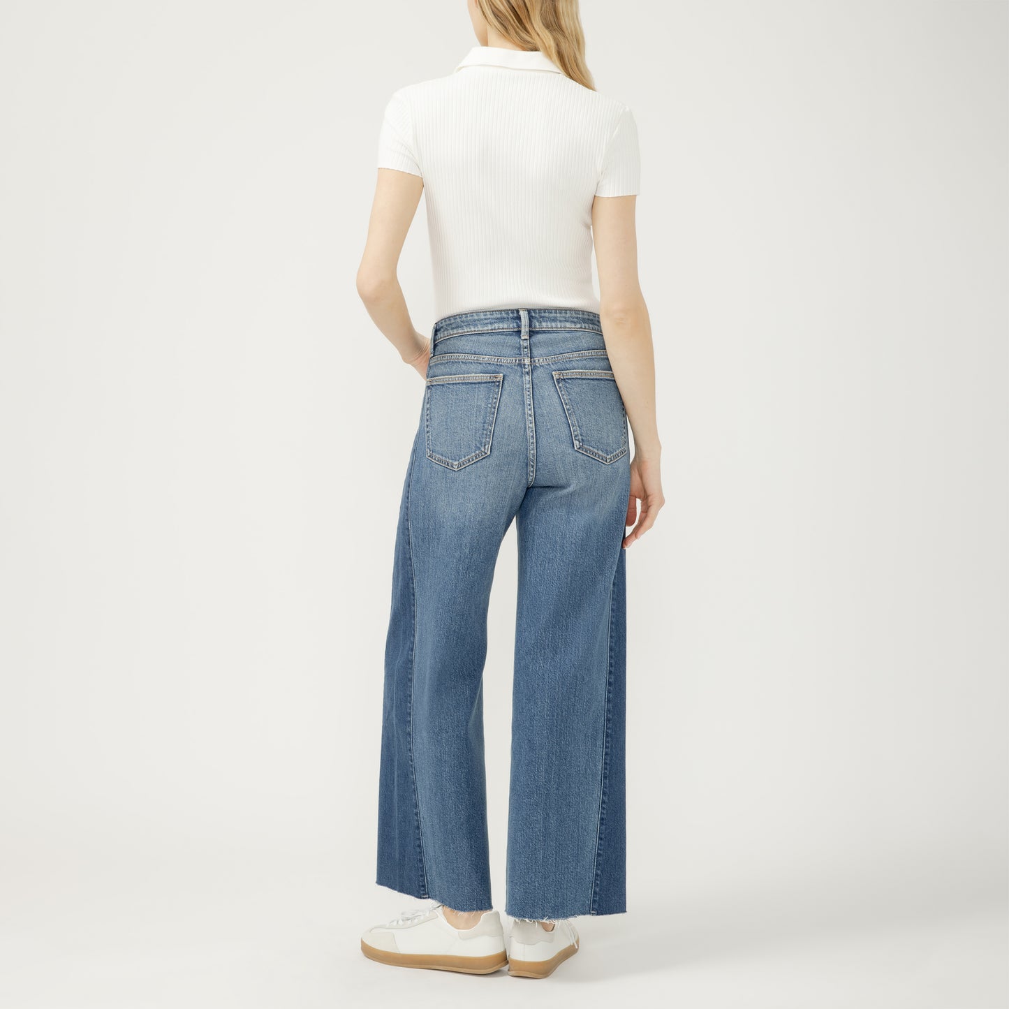 L74909ADM387 Silver Women's Isbister Wide Leg Jean