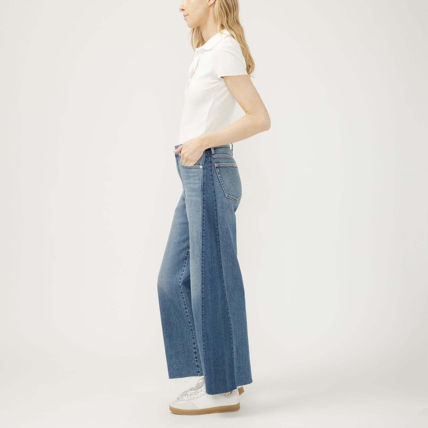 L74909ADM387 Silver Women's Isbister Wide Leg Jean