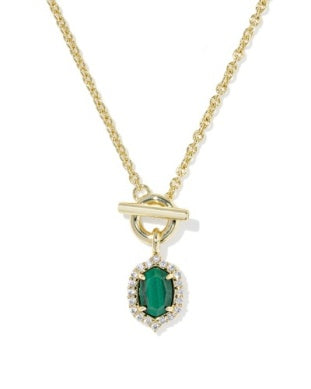 9608806763 Kendra Scott DAPHNE CRYSTAL FRAME TOGGLE NECKLACE